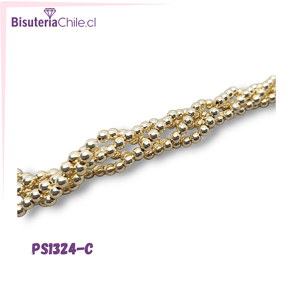 Hematite dorado claro de 2 mm, tira de 120 piedras aprox