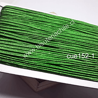 Cordón Soutache color verde, 3 mm, rollo de 30 mts