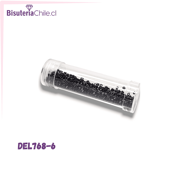 Delica color negro, 11/0 , miyuki, 3 grs