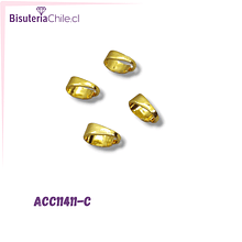 valier baño de oro 6 x 9 mm, set de 4 unidades