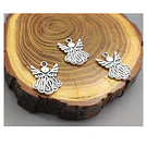 Dije plateado ángel, 21 x 15 mm, set de 3 unidades