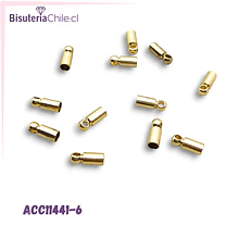 Terminal baño de oro, 8 x 2,7 mm, set de 12 unidades