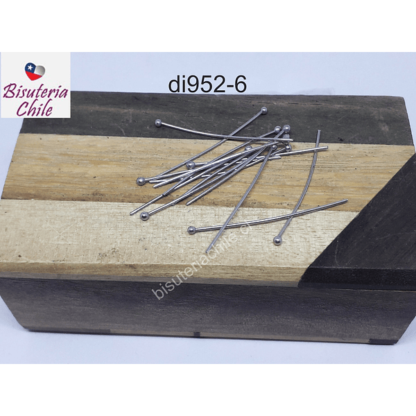 Vástago de acero punta de bola, 30 mm de largo, set de 20 unidades