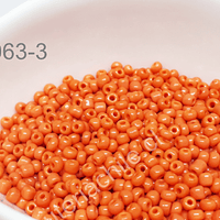 Mostacilla naranja de 8/0 (3 mm), set de 50 grs.