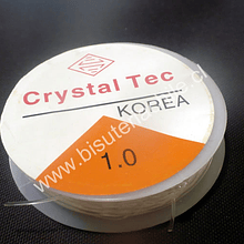 Elástico silicona 1.0 rollo de 20 mts aprox