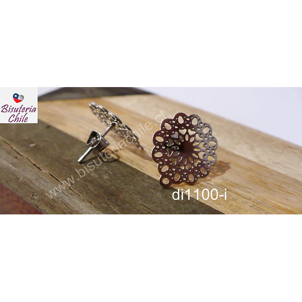 Base para pendientes de acero, 14 mm de diámetro por par