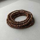 Cristal de 4 mm, color cobrizo tornasol tira de 128 cristales aprox.