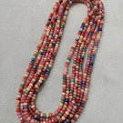 Agatas, Agata RONDELL multicolor de 4 mm, tira de 120 piedras aprox