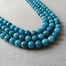 Jade azul, 8 mm tira de 46 piedras aprox