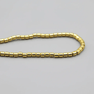 hematite dorada tubo de 2 x 2 mm, set de 160 cuentas aprox