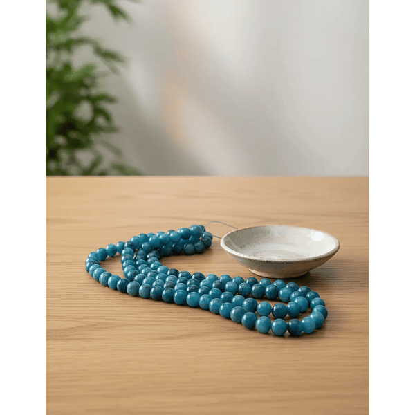 Jade azul de 6 mm, tira de 62 piedras aprox