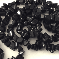 Piedra Natural Onix Negro piedra chip chica tira de 86 cm de largo