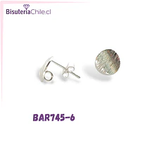 Base de aro baño de plata, 10 mm, por par- COPIAR