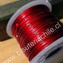 Simil cuero rojo 1 mm de espesor rollo de 50 metros