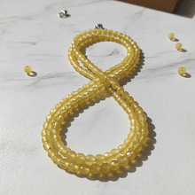 Agata facetada de 4 mm, tira de 95 piedras aprox