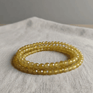 Agata facetada de 4 mm, tira de 95 piedras aprox