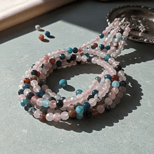 Agata facetada de 4 mm, tira de 95 piedras aprox