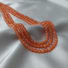 Agata facetada de 4 mm, tira de 95 piedras aprox- 