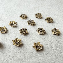 Casquete dorado, 9 x 3 mm, set de 10 unidades