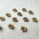 Casquete dorado, 9 x 3 mm, set de 10 unidades