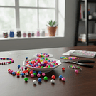 Cuentas opacas multicolor de 8 mm, 20 grs. (80 aprox.)