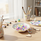 Corazón acrílico multicolor, 10 x 12 mm, 20 grs. 42 piezas 