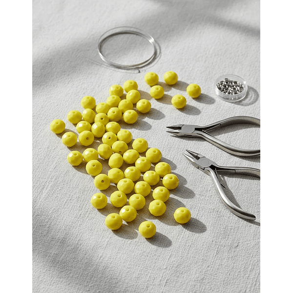 Cristal 10 x 8 mm, azul metalizado set de 20 unidades