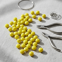 Cristal 10 x 8 mm, azul metalizado set de 20 unidades