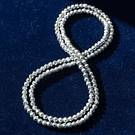 Cristal facetado 1.5 mm en color plateado, 195 cristales aprox