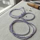 Cristal facetado 1.5 mm en color lila metalizado, 195 cristales aprox