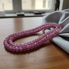 Agatas, Agata rondell rosa de 4 mm, tira de 115 piedras aprox