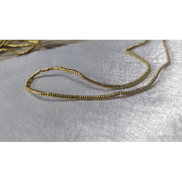 hematite dorada disco de 2 x 1 mm, set de 300 cuentas aprox-