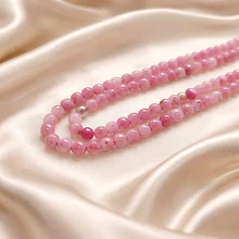 Agata facetada de 4 mm, en tonos rosa de 95 piedras APROX