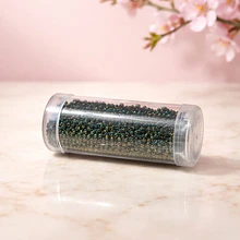 Mostacilla calibrada miyuki 11/0, color metalizado tornazol, SET DE 20 grs