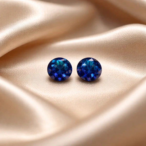 Cristal Rívoli azul, 8 mm, set de 2 unidades, con agujero superior para colgante