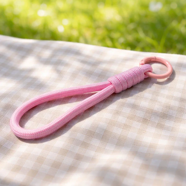 Llavero full tendencia, color rosado, 14 cm de largo, por unidad