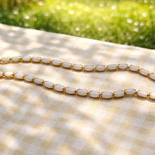 Cristal blanco piedra lunacon aplicación, 7 x 4 mm, tira de 50 cristales aprox