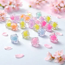 ACRILICOS MULTICOLOR EN TONO PASTEL, 10 MM, SET DE 20 GRS, 45 PIEZAS APROX