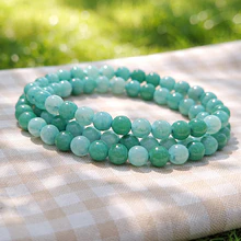 Agata facetada de 6 mm en color jade tira de 60 piedras aprox-