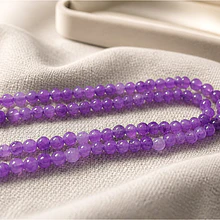 Agata facetada de 4 mm, en tonos lilas de 95 piedras APROX