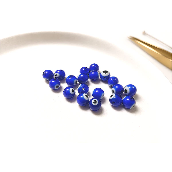 Ojo turco azul de 8 mm, set de 20 unidades