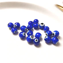Ojo turco azul de 8 mm, set de 20 unidades