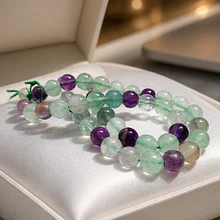 Fluorita lisa 8,5 mm, tira de 22 piedras