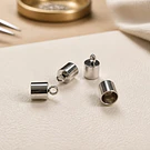 Terminal de acero, 6 x 6,5 mm, agujero de 6 mm, set de 4 unidades