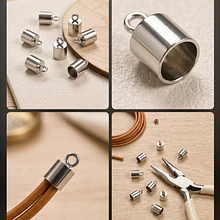 Terminal de acero, 6 x 6,5 mm, agujero de 6 mm, set de 4 unidades