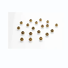 SEPARADOR DORADO DE 5 MM, AGUJERO DE 2 MM, SET DE 15 UNIDADES