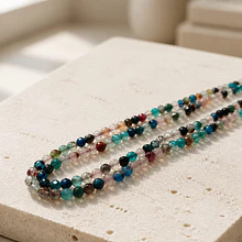 Agata facetada de 4 mm, tira de 95 piedras aprox