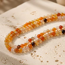 agatas multicolor, en 4 mm, tira de 90 piedras aprox