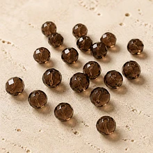 Cristal 10 x 8 mm, color cafe set de 20 unidades
