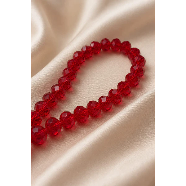Cristal color rojo, de 12 mm por 10 mm, tira de 20 piedras